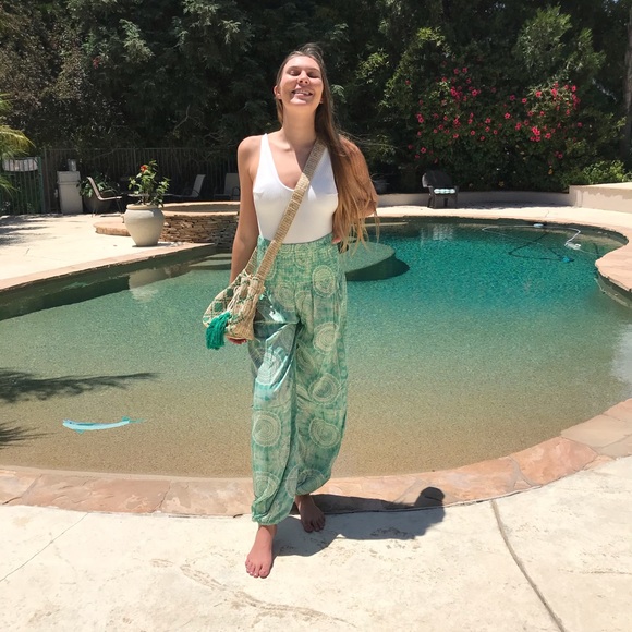 Lotus & Luna Harem Pants in Ocean - Picture 14 of 17